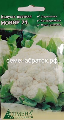 Капуста цветная Мовир 74 (СдС Красноярск) СЦ-00000140 - фото 374159