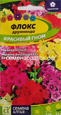 Цветы Флокс Красивый гном смесь (Семена Алтая) К1-00000599 - фото 499724