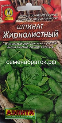 Шпинат Жирнолистный (Аэлита) СЦ-00000243 - фото 500092