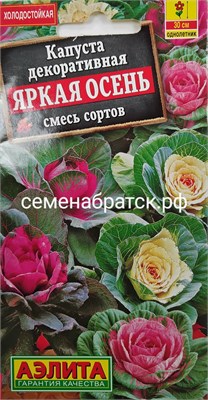 Цветы Капуста декоративная Яркая осень смесь (Аэлита) РТ-00004612 - фото 500625