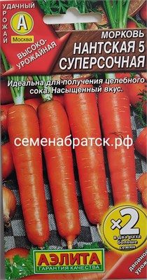 Морковь Нантская 5 Суперсочная 4гр (Аэлита) К1-00000399 - фото 500714